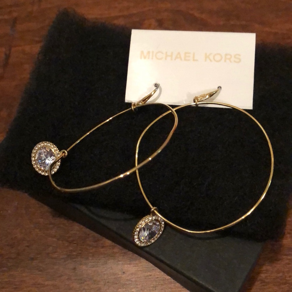 NWT Michael Kors hoop earrings